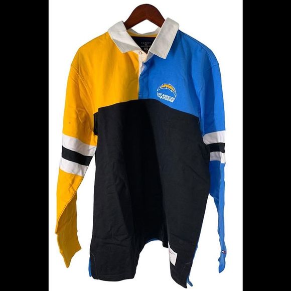 NFL Men's Tommy Hilfiger Palmer Rugby Top Chargers - Picture 1 of 2
